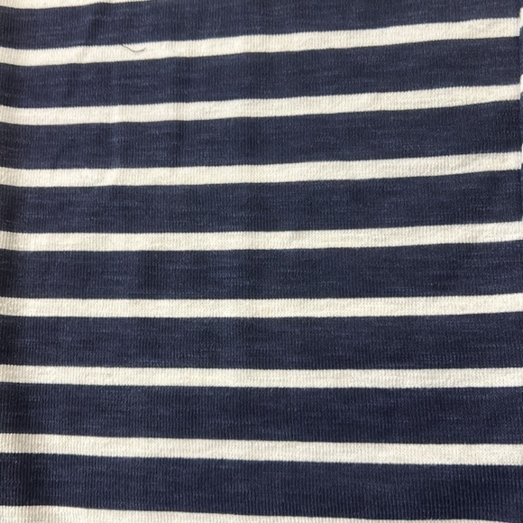 Old Navy Cropped Wide Leg Sleeveless Navy Striped Knit Jumpsuit Medium Tall - Picture 3 of 14